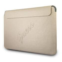 Guess Saffiano Script Computer Sleeve - Étui pour ordinateur portable 13 (or)