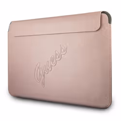 Guess Saffiano Script Computer Sleeve - Étui pour ordinateur portable 13 (rose)