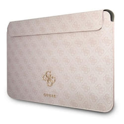 Guess 4G Big Metal Logo Computer Sleeve - Étui pour ordinateur portable 13 (Rose)