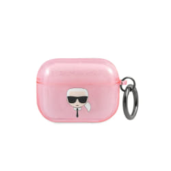 KARL LAGARFELD Glitter AirPods Coque - Rose