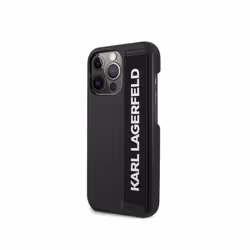 Coque pour smartphone - KARL LAGERFELD - iPhone 13 Pro - Noir - Brillant - Sangle élastique arrière