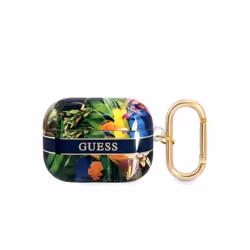 Coque pour Airpods Pro Flowers avec Anneau Guess Multicolore