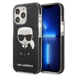 Coque - Karl Lagerfeld - iPhone 13 Pro - Noir - Protection optimale - Souple en PC et TPU
