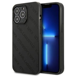 Karl Lagerfeld Perforated Allover - Coque pour iPhone 13 Pro (Noir) - 3666339049546