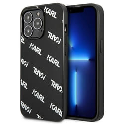 Karl Lagerfeld Allover - Coque pour iPhone 13 Pro (Noir) - 3666339049706