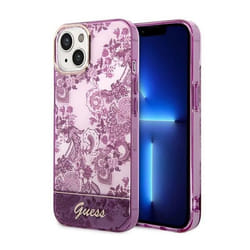 Guess Porcelain Collection - Coque pour iPhone 14 Plus (Fuchsia) - 3666339064372