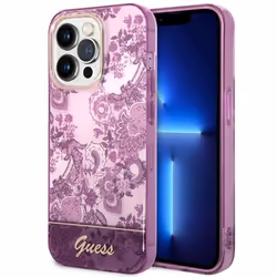 Guess Porcelain Collection - Coque pour iPhone 14 Pro Max (Fuchsia) - 3666339064396