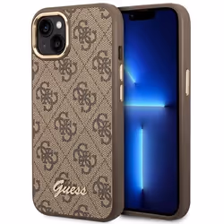 Guess 4G Metal Camera Outline Case - Coque pour iPhone 14 Plus (Marron) - 3666339065256