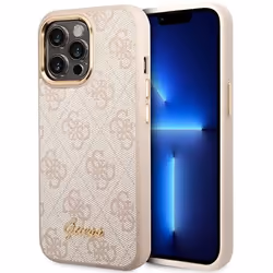 Guess 4G Metal Camera Outline Case - Coque pour iPhone 14 Pro Max (Rose) - 3666339065355