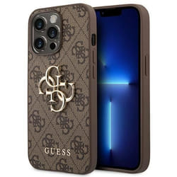 Coque - Guess - 4G Big Metal Logo - iPhone 14 Pro Max - Marron - Rigide