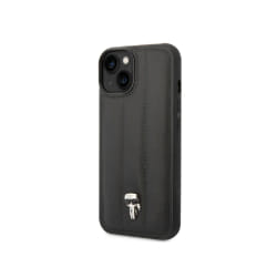 Karl Lagerfeld Coque iPhone 14 Plus - Matelassé Noir