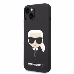 Karl Lagerfeld Silicone Ikonik Karl-39s Head MagSafe - Coque pour iPhone 14 Plus (Noir) - 3666339078003