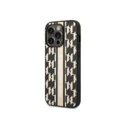 Karl Lagerfeld Coque Dos Cuir Noir pour iPhone 14 Pro Max