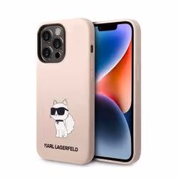 Karl Lagerfeld Silicone NFT Choupette - Coque pour iPhone 14 Pro (Rose) - 3666339086701