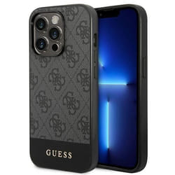 Guess GUHCP14XG4GLGR Coque Rigide pour iPhone 14 Pro Max 67`` Gris/Gris - 3666339088576