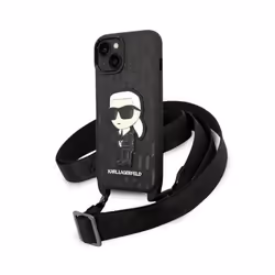 Karl Lagerfeld NFT Monogram Ikonik Patch - Coque pour iPhone 14 (Noir) - 3666339098650