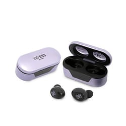 Guess True Wireless Ecouteurs BT5.0 5H - Écouteurs TWS + étui de chargement (violet)