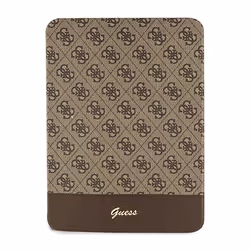Guess 4G Stripe Allover - Étui pour iPad 109 (2022) (Marron)