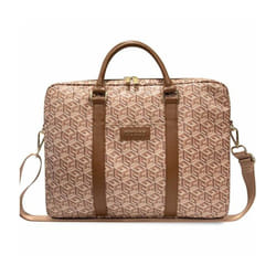 GCube Stripes Computer Bag - Sac pour ordinateur portable 16' (Marron) - Guess