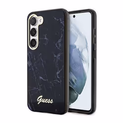 Guess Collection Marble - Coque pour Samsung Galaxy S23 (Noir) - 3666339117375