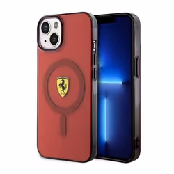 Ferrari Translucide MagSafe - Coque pour iPhone 14 (Rouge) - 3666339120979