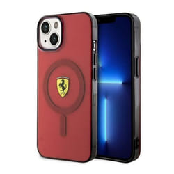 Ferrari Translucide MagSafe - Coque pour iPhone 14 (Rouge) - 3666339120979