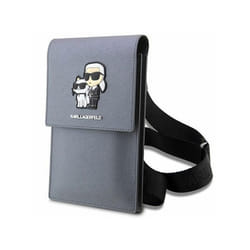 Housse - etui - chaussette Karl lagerfeld Sac KLWBSAKCPMG Argent Saffiano Karl - Choupette