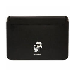 Karl Lagerfeld NFT Saffiano Karl & Choupette Sleeve - Étui pour ordinateur portable 14 (Noir)