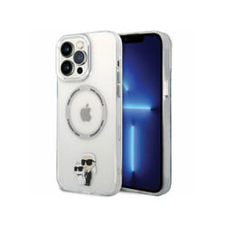 Coque pour iPhone 13 Pro Max - Karl Lagerfeld - Choupette - Transparent - Résistant aux rayures - MagSafe