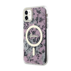 Coque telephone - bumper telephone Guess GUHMN61HCFWSP Coque rigide pour iPhone 11 / Xr 61 Rose