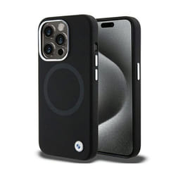 Cg mobile - BMHMP15LSILBK2 - BMW Coque pour iPhone 15 Pro 61 Noir Signature Liquide Silicone