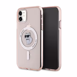 Coque de téléphone - Karl Lagerfeld - IML Choupette - iPhone 11 - Rose - Protection MagSafe