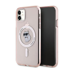 Coque de téléphone - Karl Lagerfeld - IML Choupette - iPhone 11 - Rose - Protection MagSafe