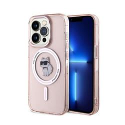 Coque de téléphone - Karl Lagerfeld - IML Choupette - iPhone 14 Pro - Rose - MagSafe - Souple