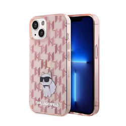 Coque de telephone - Karl Lagerfeld - Monogramme Choupette - Rose - Souple - Design élégant