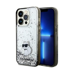 Coque de téléphone - Karl Lagerfeld - Choupette - iPhone 14 Pro Max - Transparent - Glitter liquide
