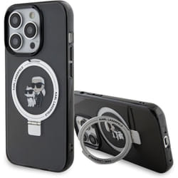 Coque - Karl Lagerfeld - Karl & Choupette - MagSafe - Support intégré - iPhone 15 Pro 6.1