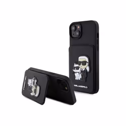 Coque Karl Lagerfeld Saffiano avec porte-cartes pour iPhone 15 Plus