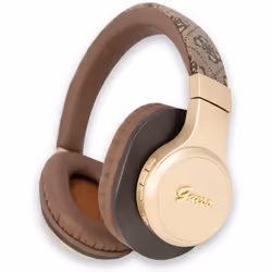 Casque Sans Fil - Guess - 4G Script - Marron - Bluetooth 5.3 - IPX4
