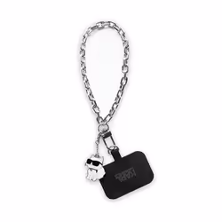 Dragonne pour téléphone - Karl Lagerfeld - Choupette - Argent - Métal - Universelle
