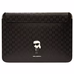 Housse - Karl Lagerfeld - KLCS14SAKHPKK - Cuir écologique Saffiano - 14 pouces - Noir