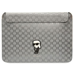 Karl lagerfeld - KLCS14SAKHPKG - Sleeve 14 Argent Saffiano Monogramme Iconique