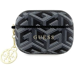Coque AirPods Pro 2 - GUESS - GCube Charm - Noir - Protection - Écologique