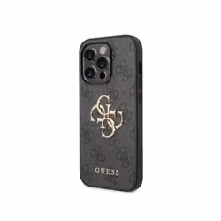 Coque pour Apple iPhone 15 Pro Max PU 4G Big Guess Noir