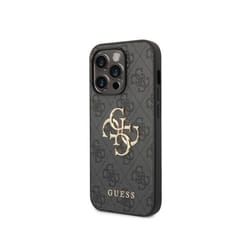 Coque pour Apple iPhone 15 Pro Max PU 4G Big Guess Noir