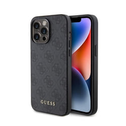 Coque arrière - Guess - iPhone 15 Pro Max - Gris - Protection dorsale et latérale - Rigide