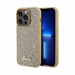 Coque de téléphone - Guess - Disco Metal Script - Or - Rigide - Chic