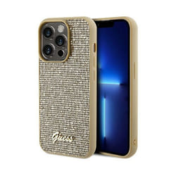 Coque de téléphone - Guess - Disco Metal Script - Or - Rigide - Chic