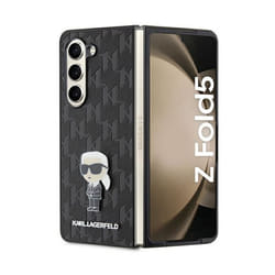 Coque de téléphone - Karl Lagerfeld - Galaxy Z Fold 5 - Saffiano - Monogram Ikonik Pin - Noir