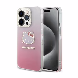 Coque de telephone - Hello Kitty - iPhone 13 Pro - IML Gradient - Kitty Head - Rose